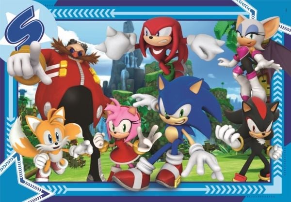 Clementoni - Puzzle Super - Sonic (300 kpl) (21729) /Puzzles
