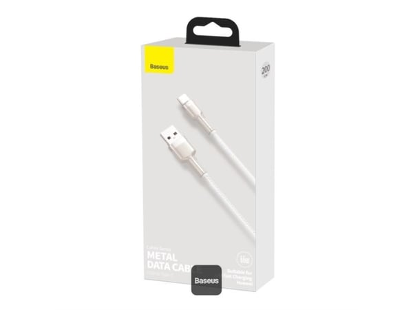 Baseus CAKF000202, 2 m, USB C, USB A, valkoinen
