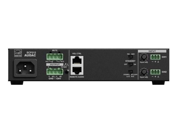 Dual-channel amplifier AUDAC SCP212