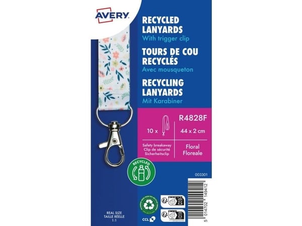 Avery R4828F, Merkeholder, Stoff, Flerfarget, 44 cm, 20 mm