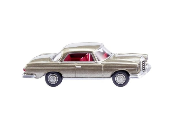 Wiking 014604 H0 personbil modell Mercedes Benz 250 SE Coupé, pelsgrå-metallic