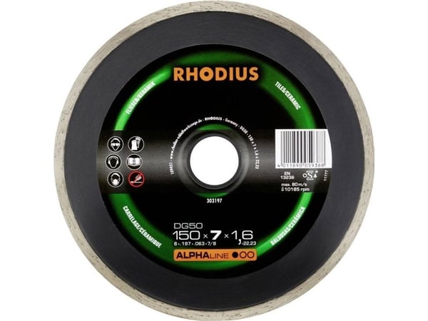 Rhodius 303197 diamant kappeskive 150 mm 22,23 mm (1 stk.)