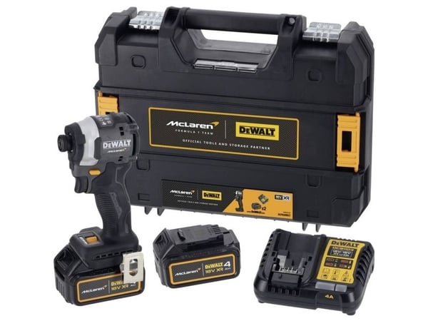 DEWALT McLaren DCF85MM2T-QW DCF85MM2T-QW Akkuiskuporakone 18 V Mukana akkujen lukumäärä 2 4 Ah Litium harjaton, sis. ylimääräinen akku, sis.