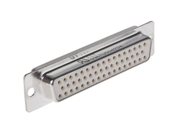 Harting D-SUB hunkontakt 180°, polantall: 50, loddebecher 09 67 050 4704 (09 67 050 4704)
