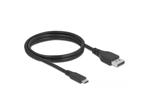 DeLOCK 86040, 1,5 m, USB Type-C, DisplayPort, Uros, Uros, Suora