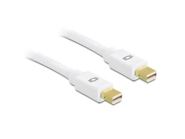 Delock - DisplayPort-kabel - Mini DisplayPort (hann) til Mini DisplayPort (hann) - 1.5 m - hvit