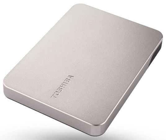 Toshiba Canvio Flex - Harddisk - 2 TB - ekstern (bærbar) - 2.5" - USB 3.2 Gen 1 - varmt sølv