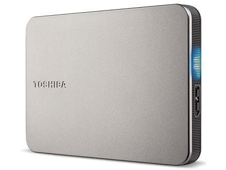 Toshiba Canvio Flex - Harddisk - 2 TB - ekstern (bærbar) - 2.5" - USB 3.2 Gen 1 - varmt sølv