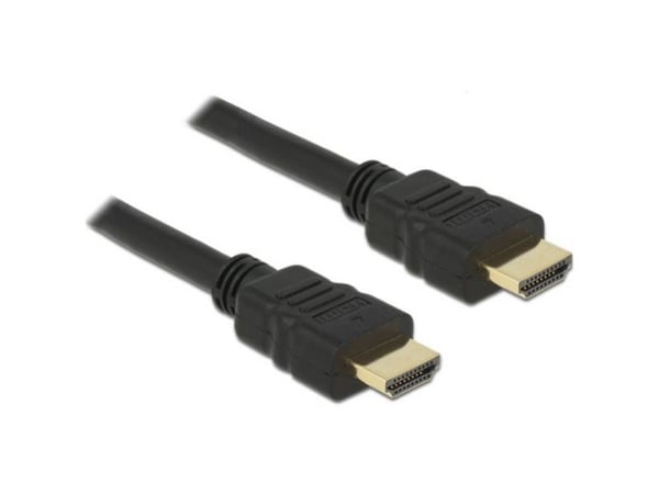 DeLock - Video/lyd/nettverkskabel - HDMI - 28 AWG - HDMI, 19-pinners (M) - HDMI, 19-pinners (M) - 50 cm - Svart (84751)