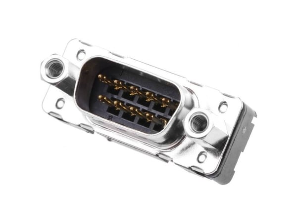 Harting 09 65 161 6713, D-Sub 1, Sort, Metallisk, Polybutylentereftalat (PBT), Stål, Termoplast, Kobberlegering, 10 mO, 1000 V