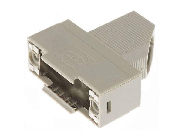Harting D-SUB hus, polantall: 15, plast, 45°, grå 09 67 015 0573 (1 stk.)