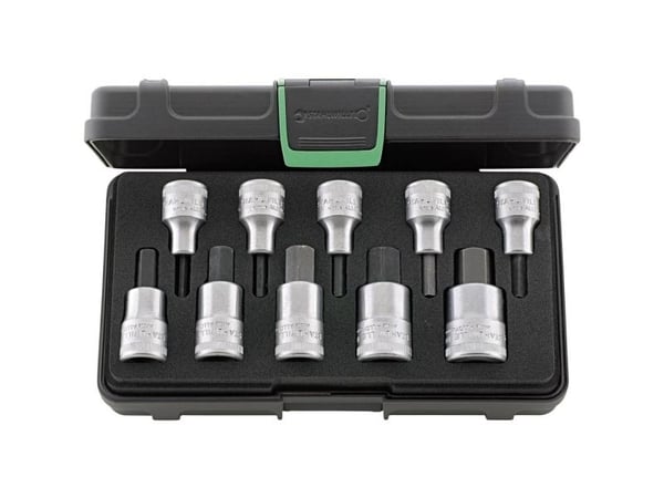 STAHLWILLE 96031508, Støpselsett, 10 hoder, 230 mm, 130 mm, 1,52 kg