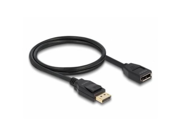 Delock - DisplayPort-forlengelseskabel - DisplayPort (hann) til DisplayPort (hunn) - DisplayPort 1.2 - 1 m - støtte for 4K 60 Hz (3840 x 2160) - svart