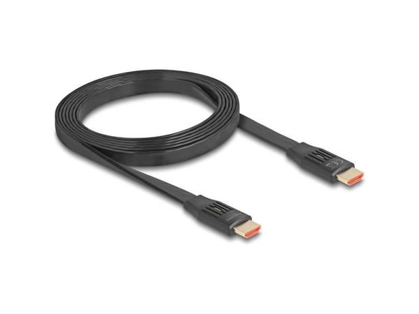 DeLOCK 81002, 2 m, HDMI Type A (Standard), HDMI Type A (Standard), 3D, 48 Gbit/sek., Svart