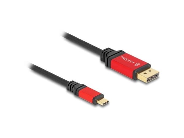 DeLOCK 80092, 1 m, USB Type-C, DisplayPort, Uros, Uros, Suora