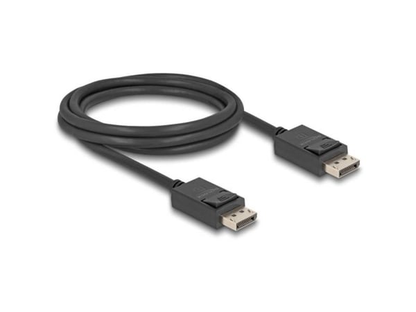 Delock - DisplayPort-kabel - DisplayPort (hann) til DisplayPort (hann) - DisplayPort 2.1 - 2 m - 8 K 60 Hz (7680 x 4320) støtte - svart