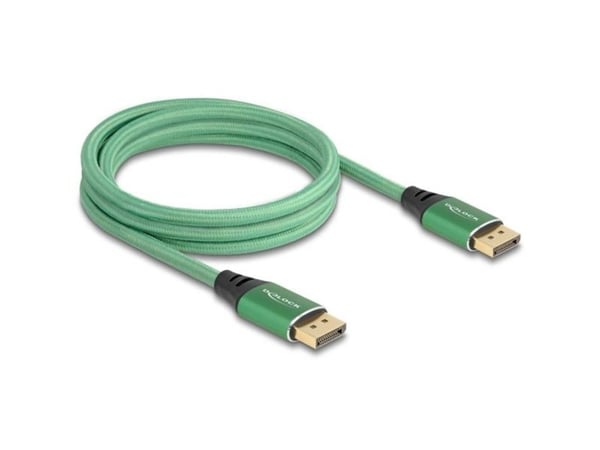 Delock - DisplayPort-kabel - DisplayPort (hann) til DisplayPort (hann) - DisplayPort 2.1 - 2 m - gullbelagte kontakter, 16 K 60 Hz (15 360x8640) st...