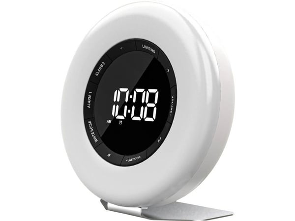 Denver CRL-342, Personlig, FM, LED, Hvit, USB Type-C, Hvit