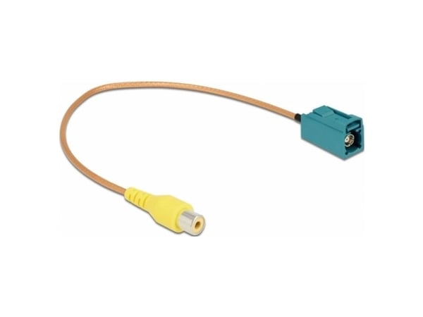 Delock - Kameraadapterkabel - FAKRA Z-kobling hunn til RCA hunn - 32 cm - koaksial