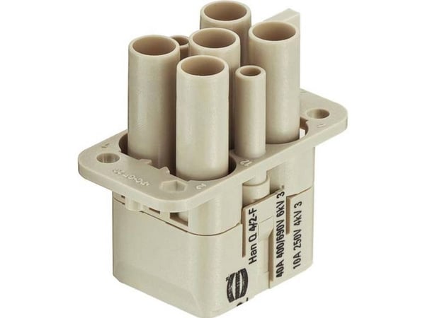 HARTING 09120063141 tilkoblingsinnsats Han® Q 4 + 2 + PE crimp, 1 stk