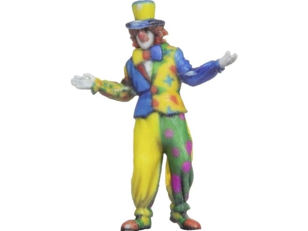 NOCH H0 CLOwn Lackad, stående
