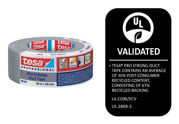 TESA 66462-00003-00, Hopea, Korjaus, Polyeteeni, Poly kangas, Keramiikka, Lasi, Metalli, PVC-muovi, Puu, Karkea, Tasainen, Kestää hankausta, Kosteu...