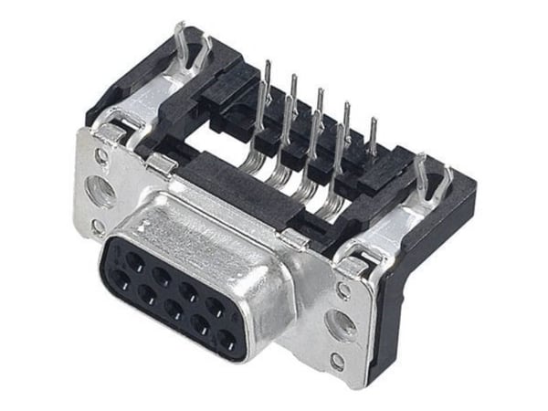 Harting 09 66 352 6612 D-SUB tappiliuska 90° Napaluku: 25 Juotos 1 kpl