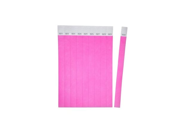 Avery TYVPK-50, Event-armbånd, rosa, papir, monokromatisk, unisex, selvklebende