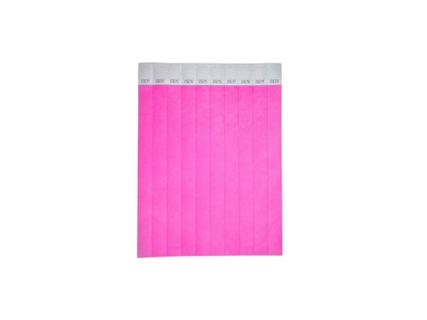 Avery TYVPK-50, Event-armbånd, rosa, papir, monokromatisk, unisex, selvklebende