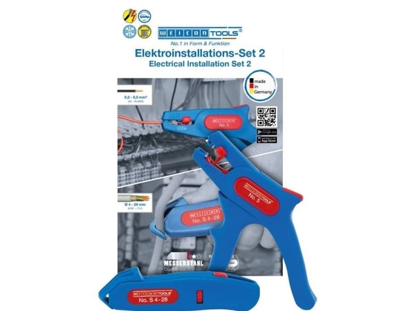 WEICON TOOLS No S 4 + No 5 10039676 avisoleringstang inkl. kabelkniv 0,2 til 6,0 mm²