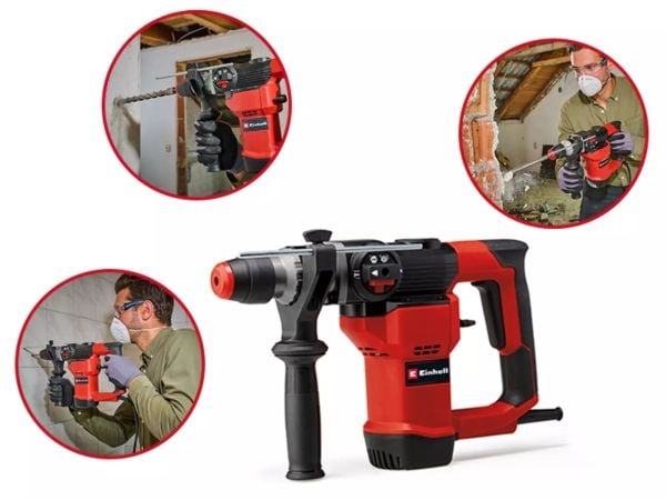 Einhell TC-RH 28 3F, SDS Plus, Sort, Rød, 2,8 cm, 990 RPM, 3,5 J, 4600 bpm