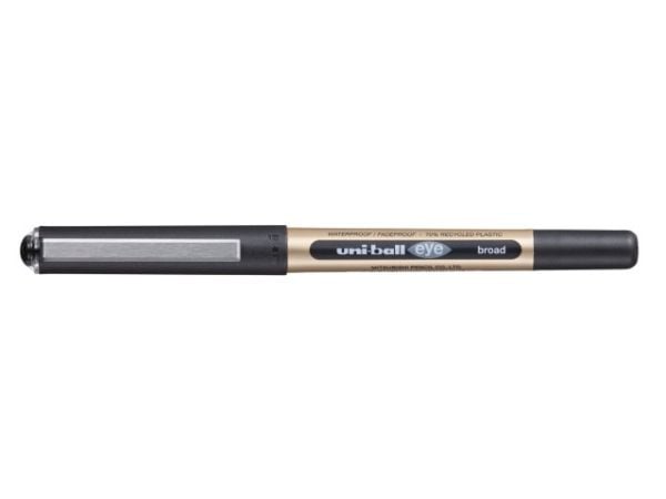 Uni-Ball Eye broad, Tynn penn, Sort, Sort, 1 mm, Ambidekstriøs