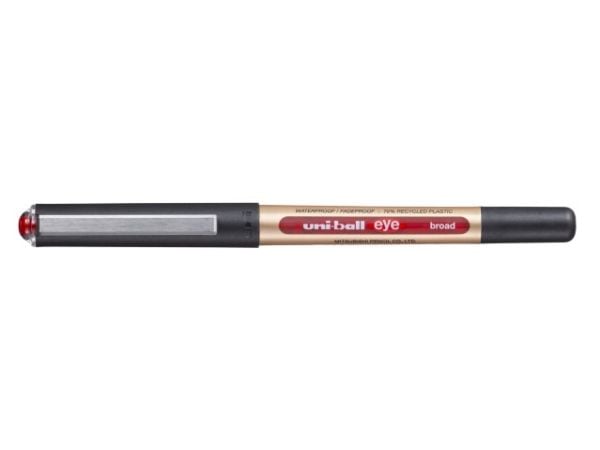 Rullapallokynä Uni-ball Eye Leveä punaisen viivan leveys. 1mm 70% kierrätettyä muovia - (12 kpl)