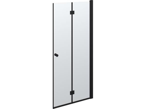 Dansani B91-03 foldedør 200 x 87-89 cm sort/klart glas