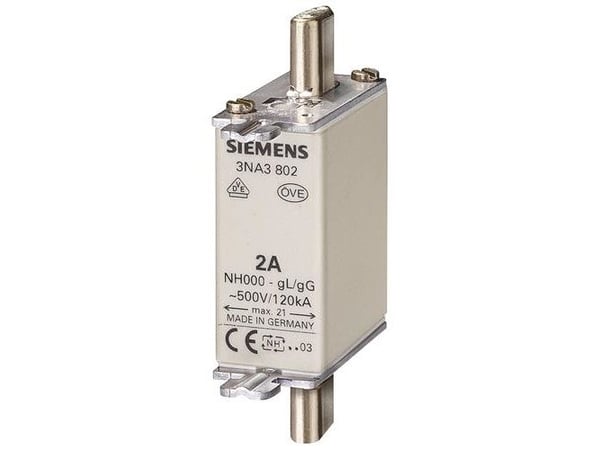 Siemens 3NA38368 sikringsinnsats - sikringsstørrelse = 0, 160 A, 400 V - 1 stk