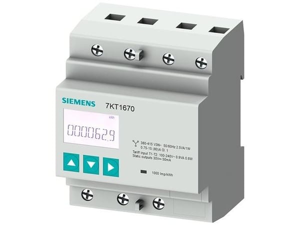 Siemens 7KT1668, Starkström, kWh, IP40, 80 A, 359 g, 362 g