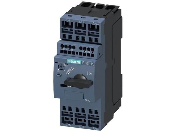 Siemens 3RV2021-0KA25 Strömbrytare 1 st Inställningsområde (ström): 0,9 - 1,25 A Kopplingsspänning (max.): 690 V/AC (B x H x D) 45 x 119 x 97 mm