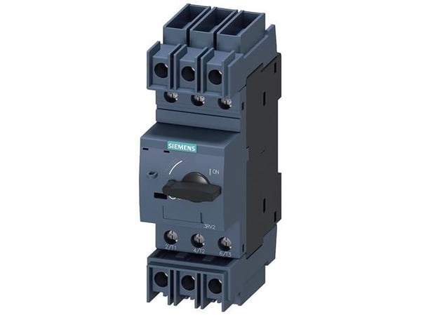 Siemens 3RV2811-0HD10 Strömbrytare 1 st Inställningsområde (ström): 0,8 A (max) Kopplingsspänning (max): 690 V/AC (B x H x D) 45 x 144 x 97 mm