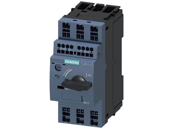 Siemens 3RV2011-1EA25-0BA0 Strömbrytare 1 st Inställningsområde (ström): 2,8 - 4 A Kopplingsspänning (max.): 690 V/AC (B x H x D) 45 x 106 x 97 mm