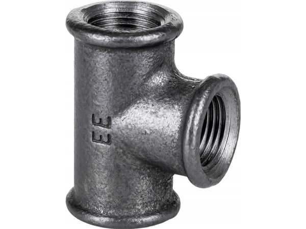 T-rørbeslag i støpeform Odlewnia Zawiercie TRÓJNIK fig.25, 1 1/4x1 1/2x1 1/4", svart - 5907791605443 T-rørbeslag i støpeform Odlewnia Zawiercie TRÓJNIK fig.25, 1 1/4x1 1/2x1 1/4", svart - 5907791605443