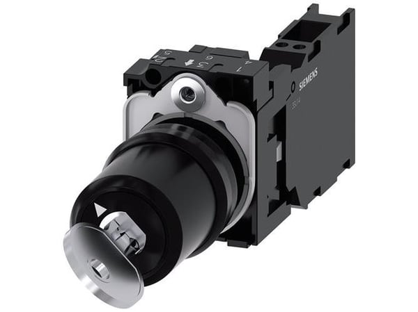 Avainkytkin C 22mm pyöreä muovi 1NO1NC 1NO1NC