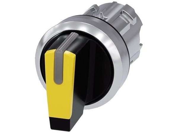 Siemens 3SU10522BL300AA0 3SU1052-2BL30-0AA0 vridkontakt spänningsanordning gul, 2 x 45°, 1 st