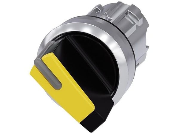 Siemens 3SU1052-2BC30-0AA0, Metall, IP67, IP69K, Svart, Metallisk, Gul, 20 g, 93 mm, 147 mm
