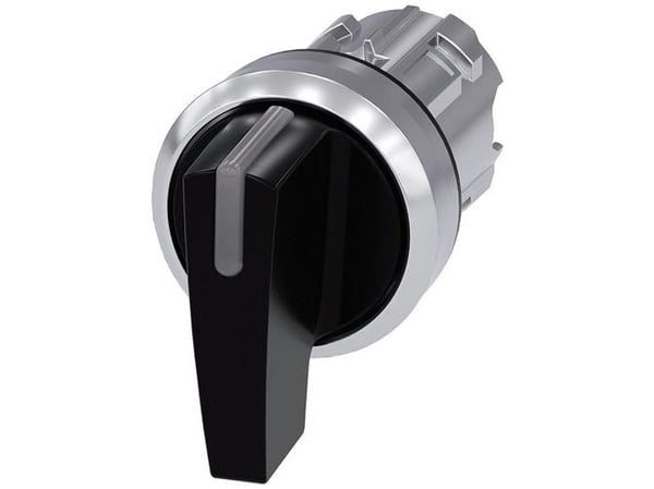 Siemens 3SU10522CN100AA0 3SU1052-2CN10-0AA0 Knebelschalter Knebel Schwarz 2 x 45 ° 1 St., IP67, IP69K, 2,23 cm, 95 mm, 98 mm, 32 mm, 53 g