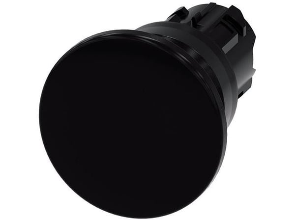 Siemens 3SU10001BD100AA0 3SU1000-1BD10-0AA0 Iskukytkin (sienenmuotoinen) Eturengas muovia Musta 1 kpl
