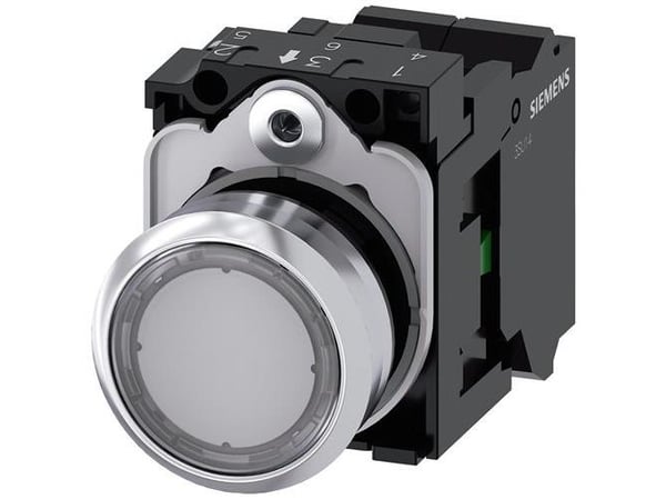 Painonappivalo 22mm karkea highgl 1NO fj:ssä