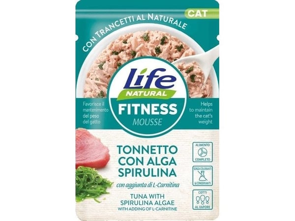 LIFE CAT sasz.70g FITNESS TUNA + SPIRULINA ALGAE/30
