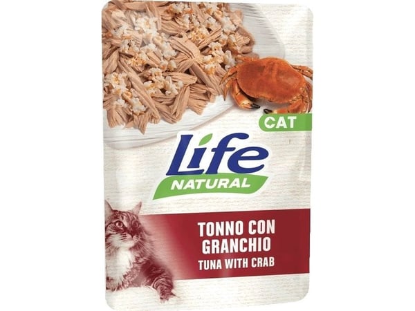 Life Pet Care våtfôr til katt 70 g TUNA + CRAB /30