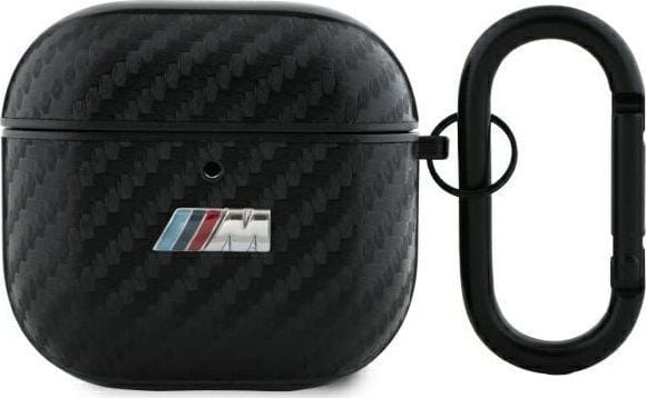 BMW BMA4CMPUCA AirPods 4-skydd svart/svart PU Carbon M Collection