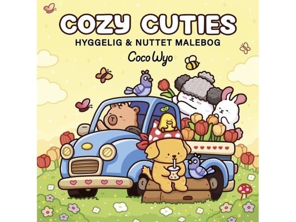 Värityskirja: Cozy Cuties - Cozy Coloring | Coco Wyo | Kieli: Tanska